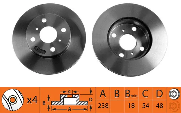 Disque de frein SB BR21104T