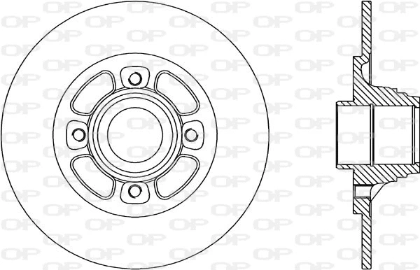 Disque de frein OPEN PARTS BDA1463.10