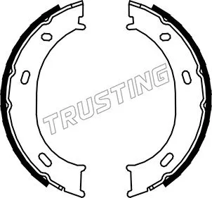 Jeu de mâchoires de frein, frein de stationnement TRUSTING 052.126