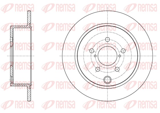 Disque de frein REMSA 62034.00