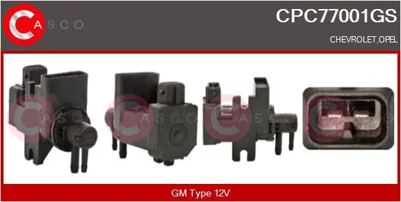 Transmetteur de pression, contrôle des gaz d'échappement CASCO CPC77001GS
