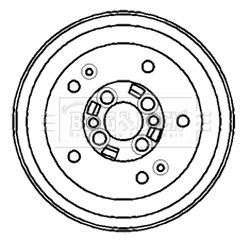 Tambour de frein BORG & BECK BBR7140