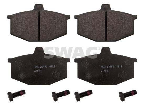 Kit de plaquettes de frein, frein à disque SWAG 60 11 6181