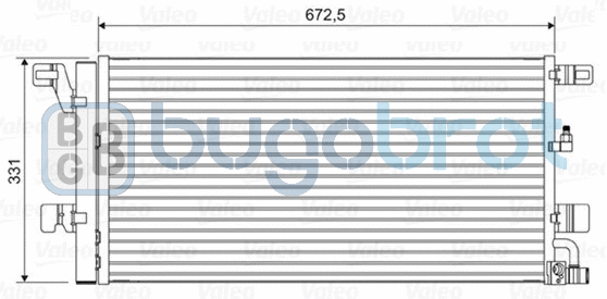 Condenseur, climatisation BUGOBROT 62-AI5439