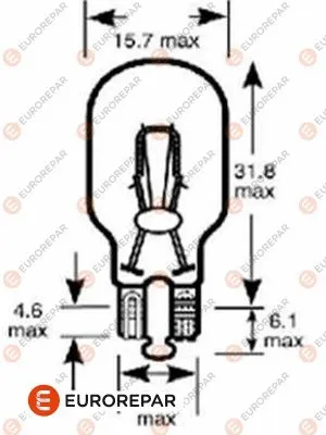 Ampoule, feu stop EUROREPAR 1616431780