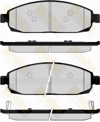Kit de plaquettes de frein, frein à disque Brake ENGINEERING PA1665
