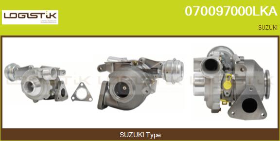 Turbocompresseur, suralimentation LGK 070097000LKA
