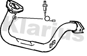 Tuyau d'échappement KLARIUS 301017
