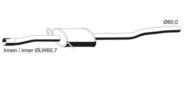 Silencieux central VEGAZ GmbH MS-441ERNS