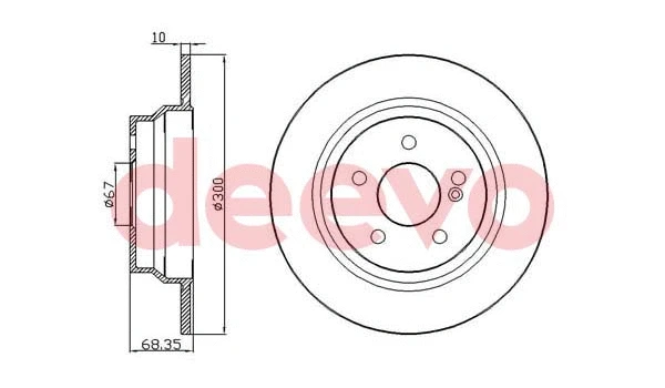 Disque de frein DEEVO BD15600
