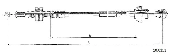 Câble d'accélération CABOR 10.0153