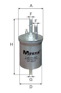 Filtre à carburant MFILTER DF 3527