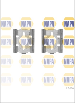 Kit d'accessoires, plaquette de frein à disque NAPA NFK1395