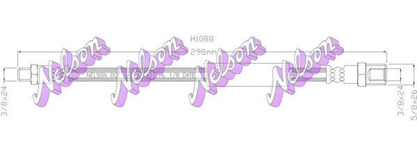 Flexible de frein KAWE H1088