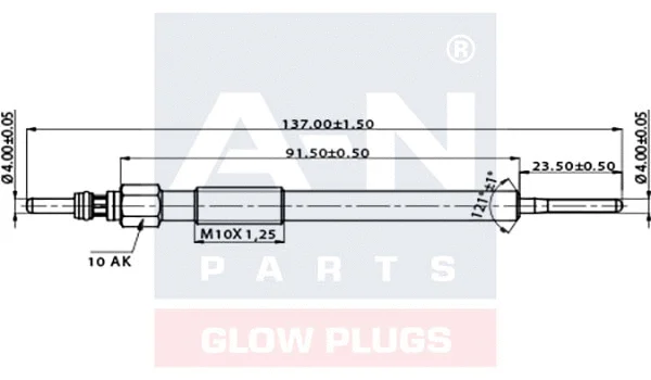 Bougie de préchauffage A-N PARTS A-N137117