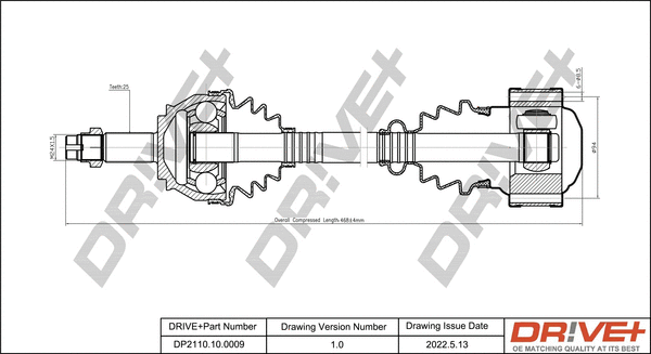 Arbre de transmission Dr!ve+ DP2110.10.0009