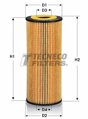 Filtre à huile TECNECO FILTERS OL0204E