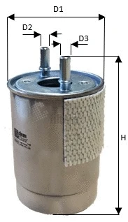 Filtre à carburant CLEAN FILTERS MG3631