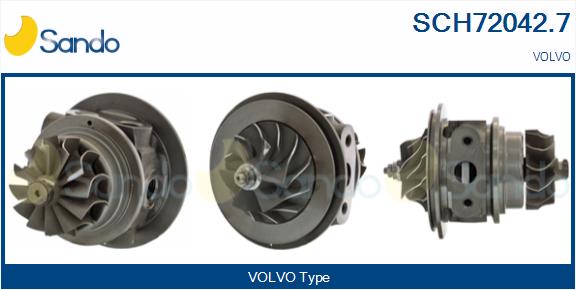 Groupe carter, turbocompresseur SANDO SCH72042.7
