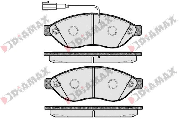 Kit de plaquettes de frein, frein à disque DIAMAX N09541