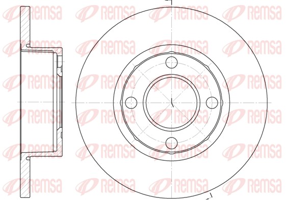 Disque de frein REMSA 6173.00