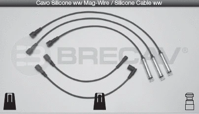 Kit de câbles d'allumage BRECAV 09.528
