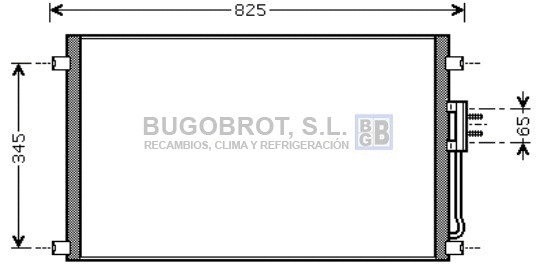 Condenseur, climatisation BUGOBROT 62-CR5079