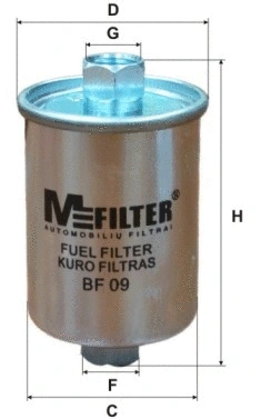 Filtre à carburant MFILTER BF 09