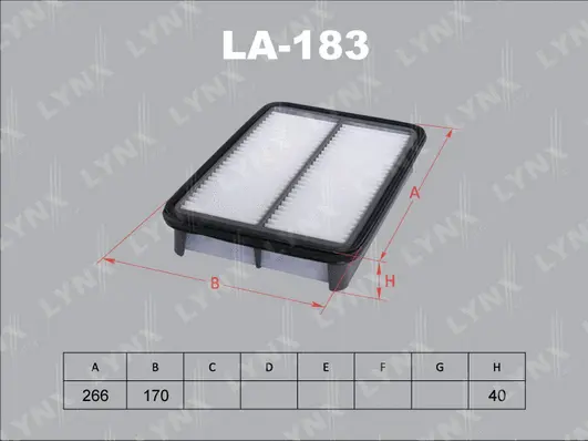 Filtre à air LYNXAUTO LA-183