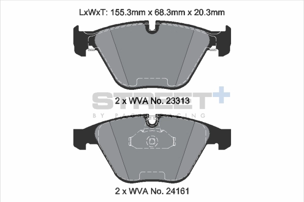 Kit de plaquettes de frein, frein à disque PAGID Racing T8169SP2001