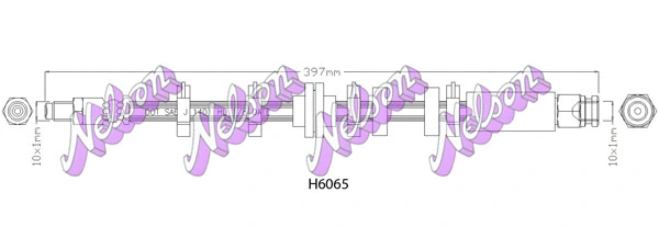 Flexible de frein KAWE H6065