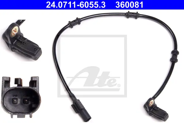 Capteur, vitesse de roue ATE-APAC 24.0711-6055.3