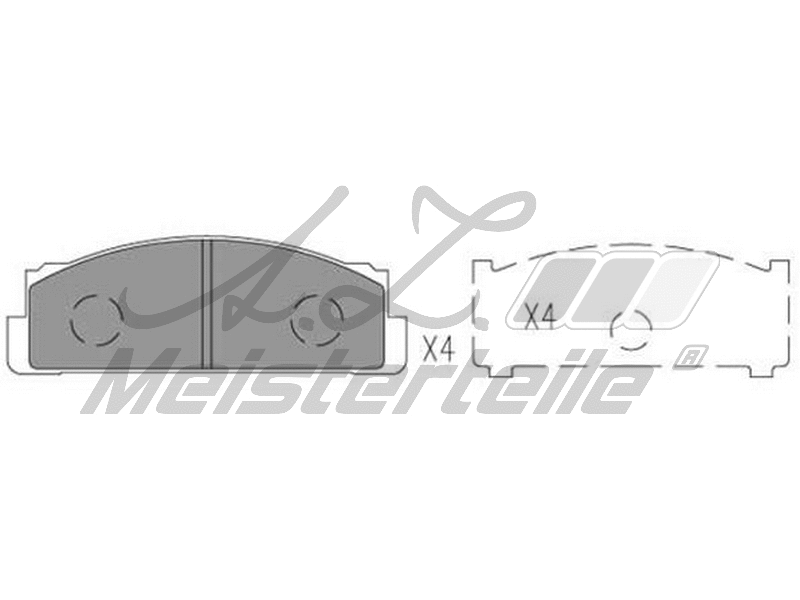 Kit de plaquettes de frein, frein à disque A.Z. Meisterteile AZMT-44-022-2148