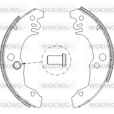 Mâchoire de frein WOKING Z4021.00