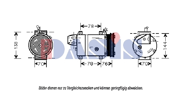 Compresseur, climatisation AKS DASIS 851576N
