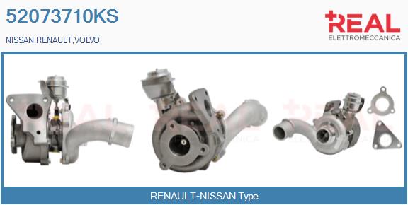 Turbocompresseur, suralimentation REAL 52073710KS
