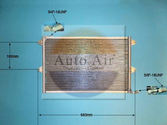 Condenseur, climatisation AUTO AIR GLOUCESTER 16-9576