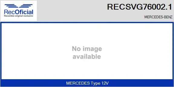 Vanne EGR RECOFICIAL RECSVG76002.1