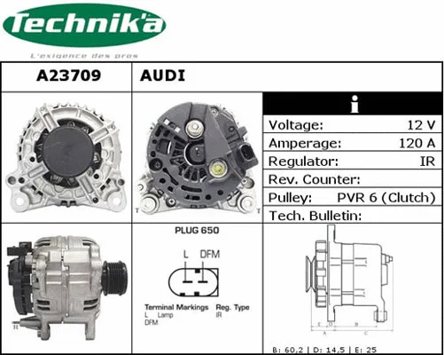 Alternateur Technika A23709