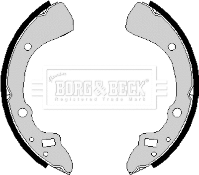 Jeu de mâchoires de frein BORG & BECK BBS6166