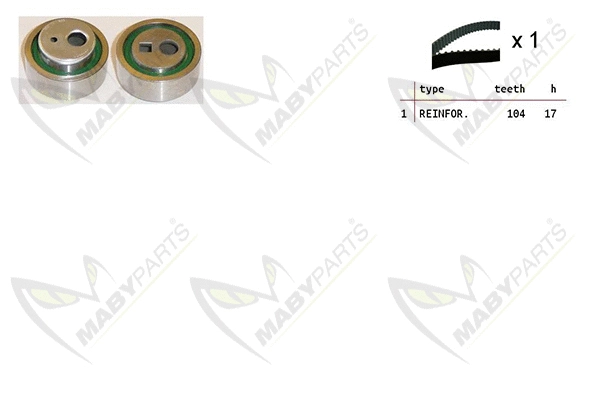 Kit de courroie crantée MABYPARTS OBK010115