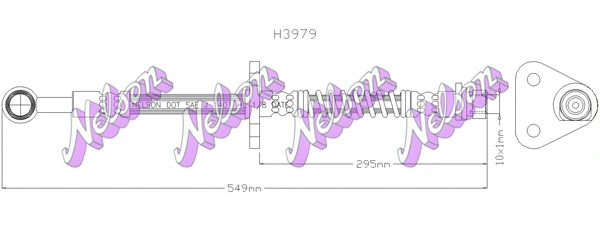 Flexible de frein KAWE H3979