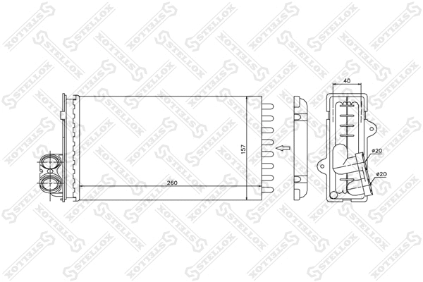 Système de chauffage STELLOX 10-35015-SX