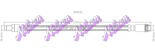 Flexible de frein KAWE H5836