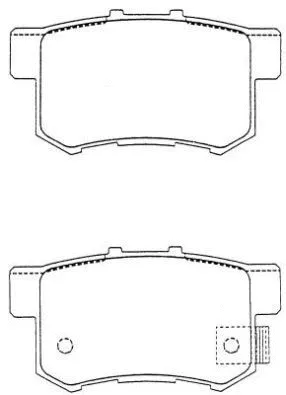 Kit de plaquettes de frein, frein à disque AISIN ASN-182
