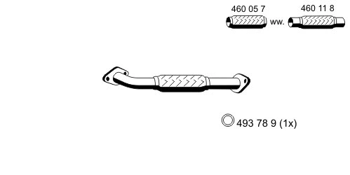 Tuyau d'échappement ERNST 344401