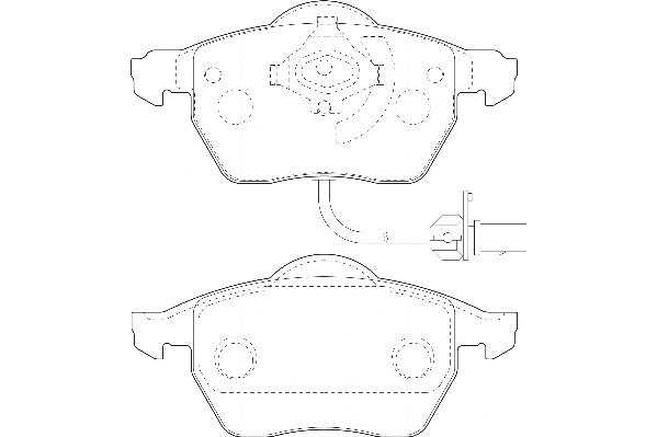 Kit de plaquettes de frein, frein à disque Omnicraft 2134862
