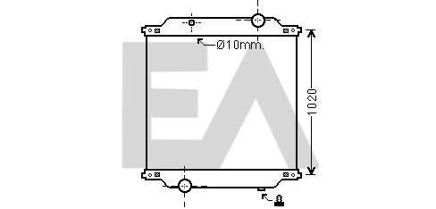 Radiateur, refroidissement du moteur EACLIMA 31R59019