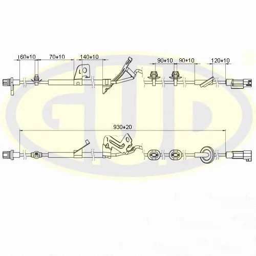 Capteur, vitesse de roue G.U.D. GABS02621