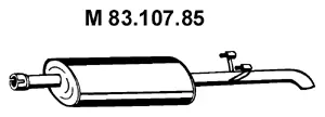 Silencieux central EBERSPÄCHER 83.107.85
